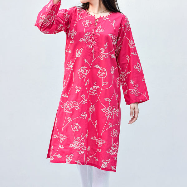 1-piece Embroidered Lawn Fushia Pink (Pret)